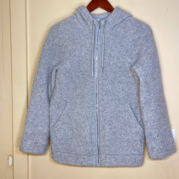 Lululemon Wool Gray Hooded Jacket - Picture 2 of 10
